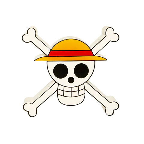 Lámpara One Piece Jolly Roger de Luffy Producto Oficial Licenciado 21 cm Nueva
