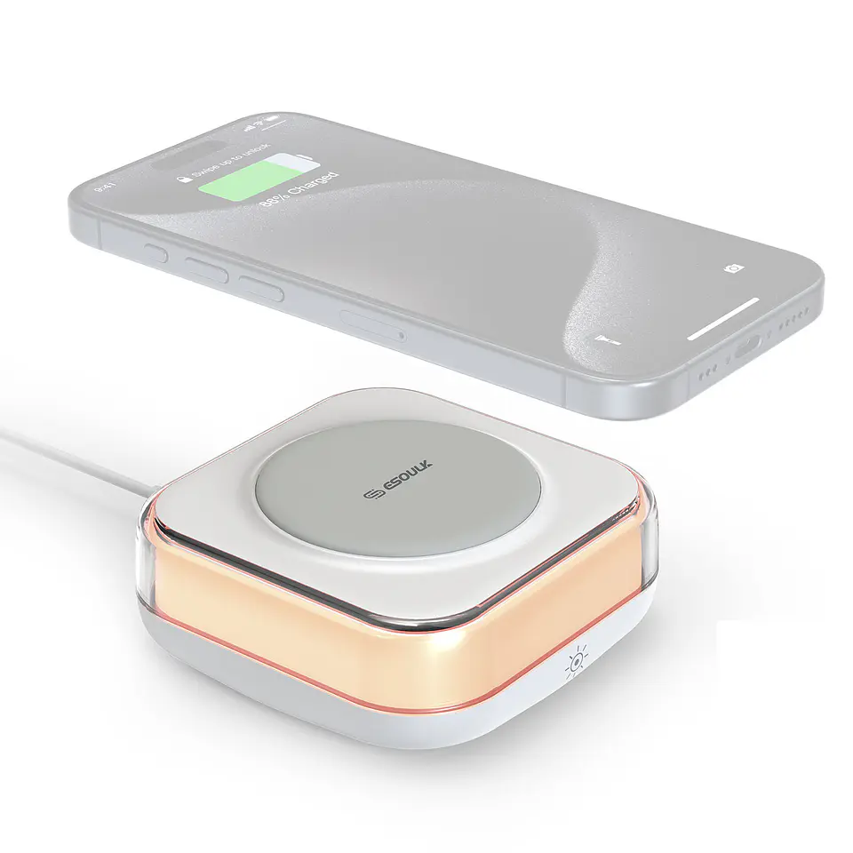 Cargador Inalámbrico Qi Fast Charger – Compatible iPhone y Samsung 1