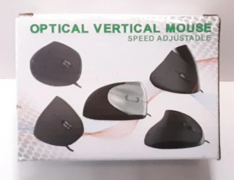 Mouse Óptico Vertical Ergonómico USB Ajustable