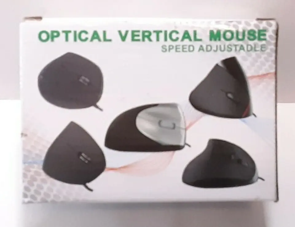 Mouse Óptico Vertical Ergonómico USB Ajustable 1