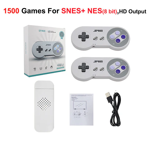 Consola Retro SF900 Inalámbrica +1500 Juegos HDMI