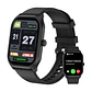 Smartwatch Pantalla Grande Deportivo Monitor Ritmo Cardíaco - Correa Silicona Negra - Miniatura 1