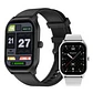 Smartwatch Pantalla Grande Deportivo Monitor Ritmo Cardíaco - Correa Silicona Negra - Miniatura 2