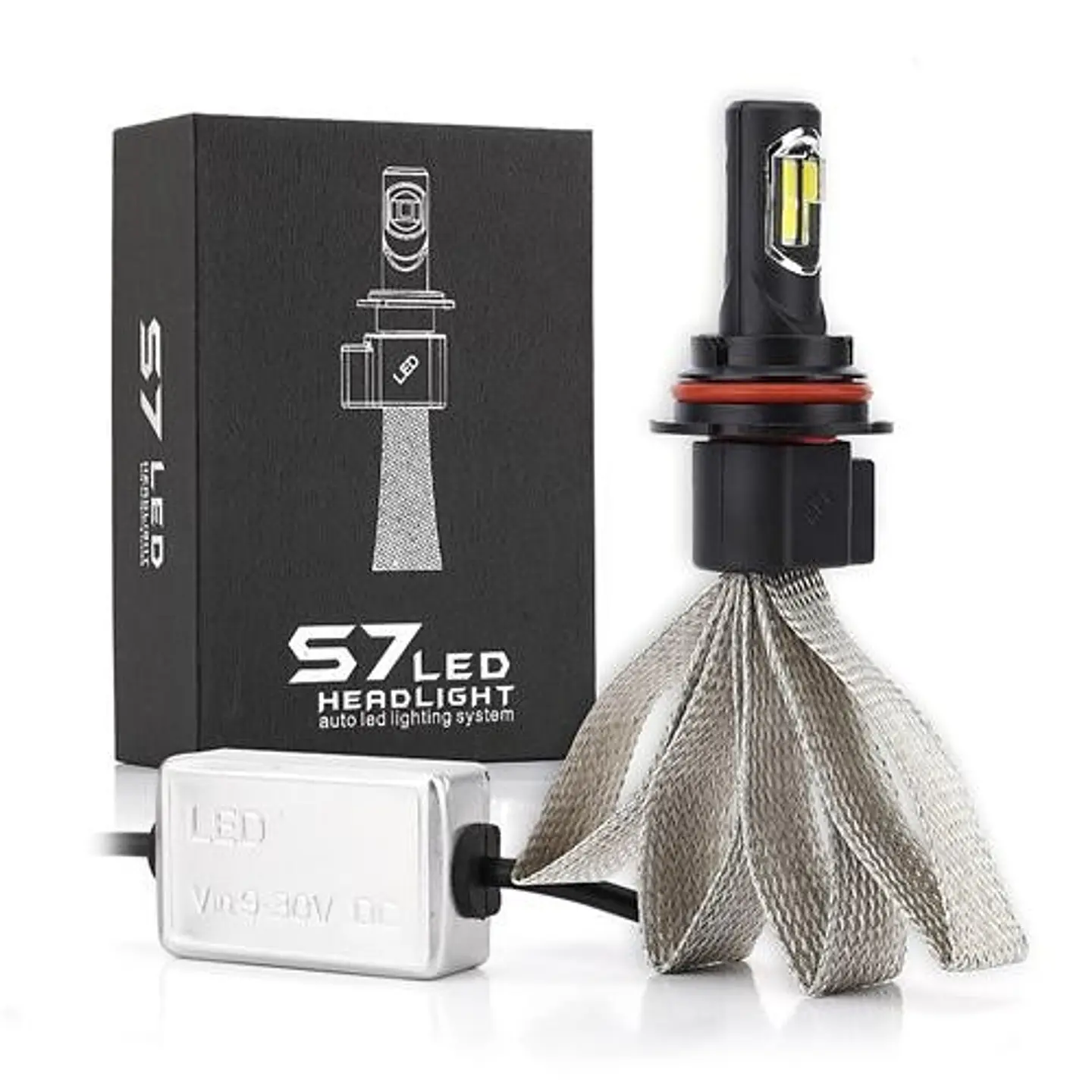 Kit Ampolletas LED H4 para Auto, Conversión Halógeno a LED 6000K Alta y Baja 1