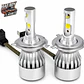 Kit Ampolletas LED H4 para Auto, Conversión Halógeno a LED 6000K Alta y Baja - Miniatura 2