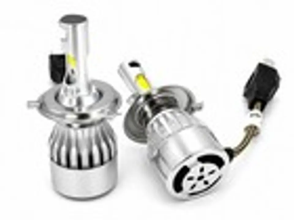 Kit Ampolletas LED H4 para Auto, Conversión Halógeno a LED 6000K Alta y Baja 3