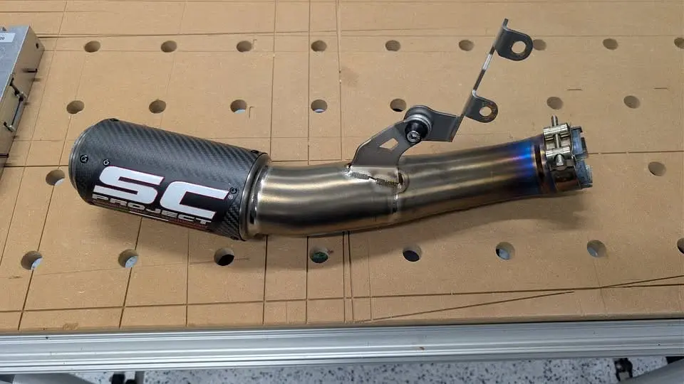 Escape Silenciador Moto Slip-On Deportivo Racing Acero Inoxidable Universal 1