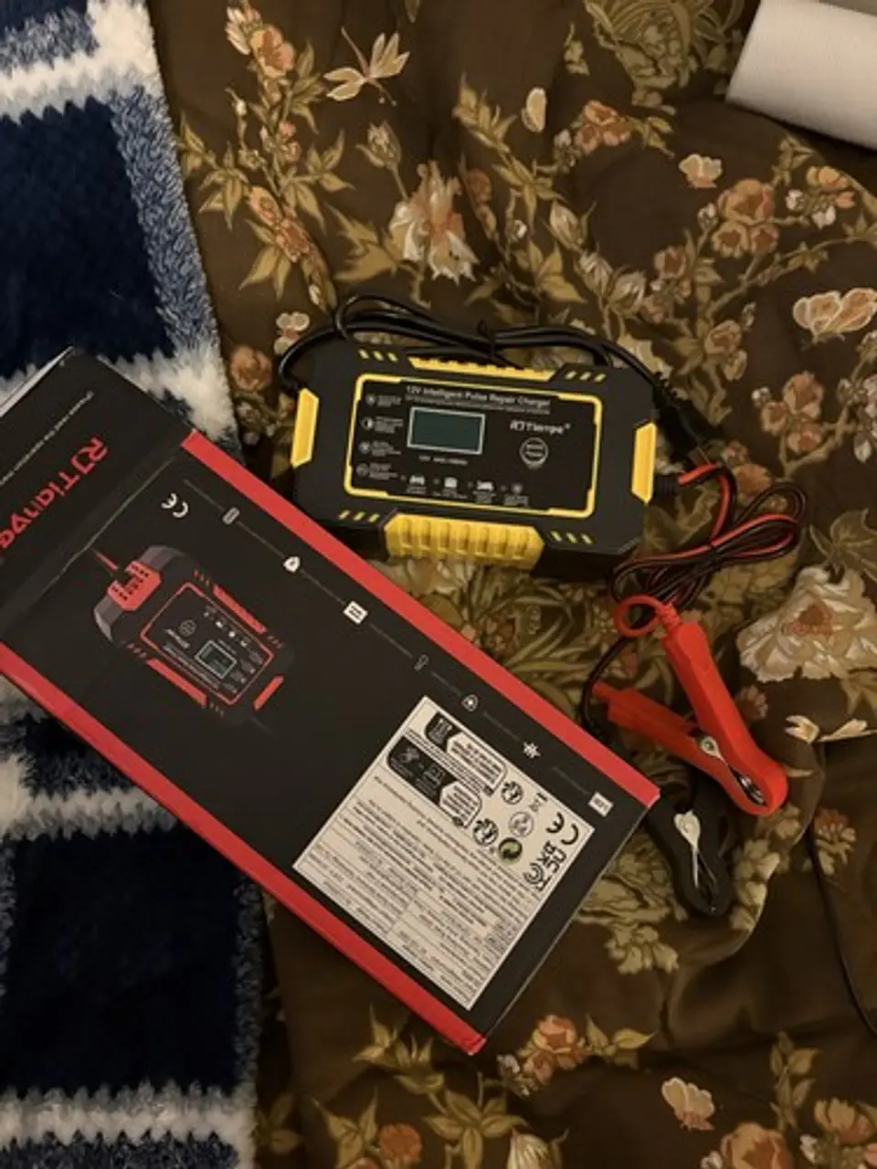 Cargador Batería Auto Moto 12V 6A Inteligente Reparación de Pulsos RJ Tianya 1