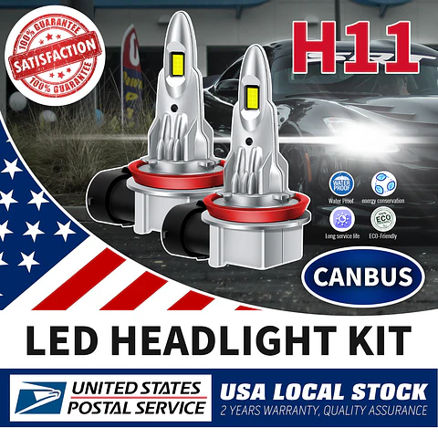 Ampolletas LED H11 6000K Universal Multi-Ajuste Auto