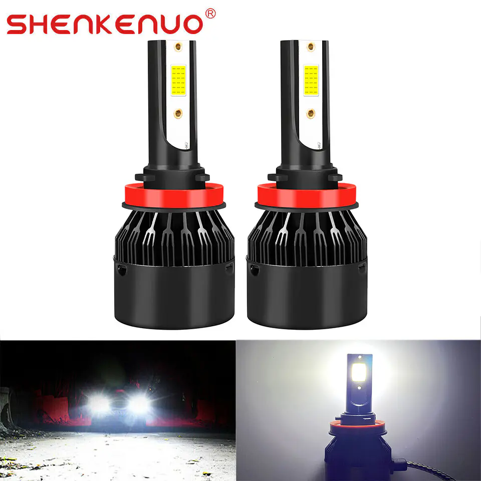 Ampolletas LED H11 6000K Universal Multi-Ajuste Faro Auto 2
