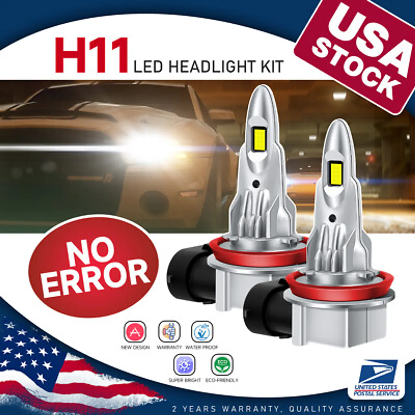 Kit Ampolletas LED MAXGTRS Profesional Alta Potencia Faro Auto 3