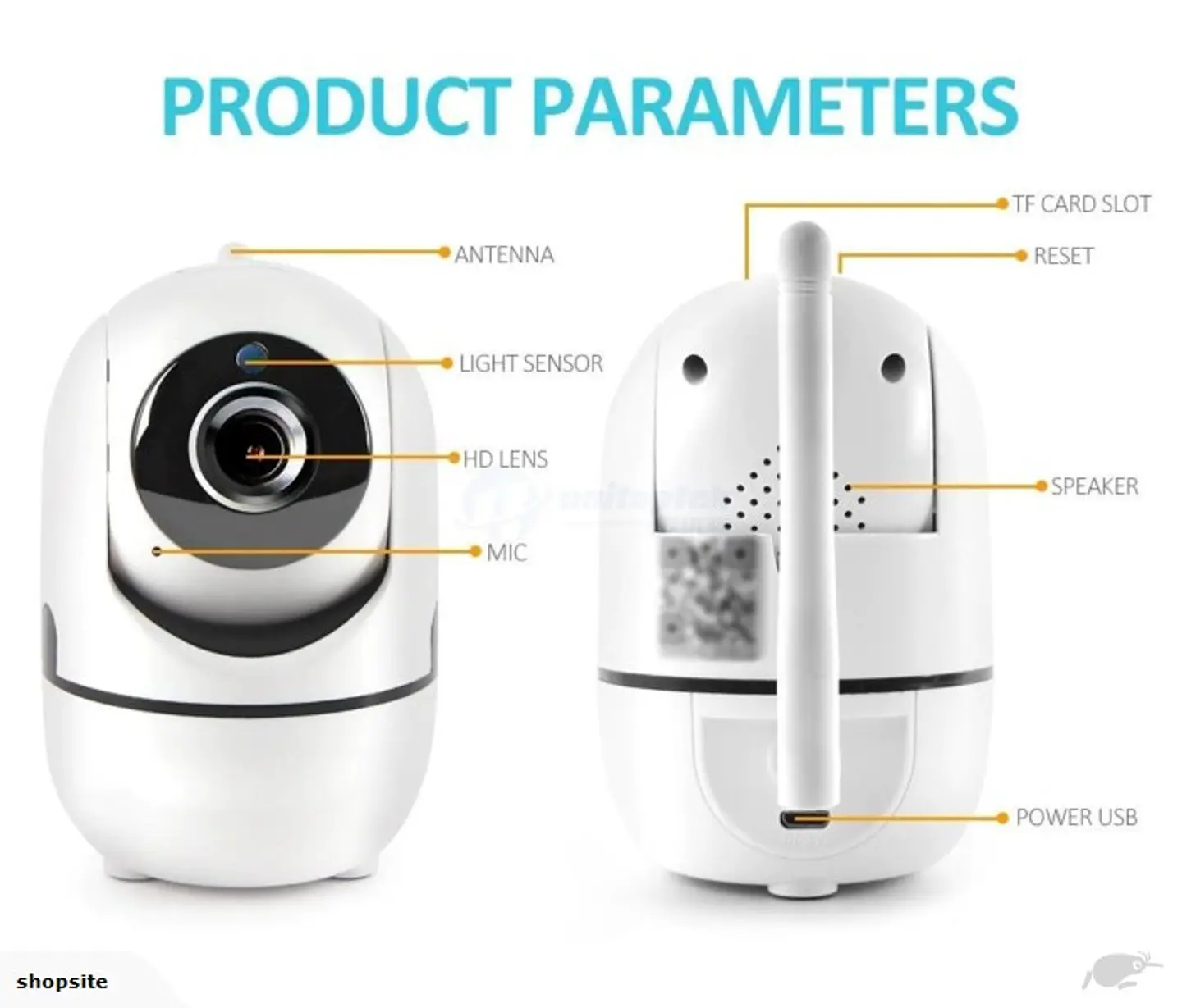 Cámara de Seguridad WiFi PTZ 360° con Visión Nocturna e Infrarrojos 2