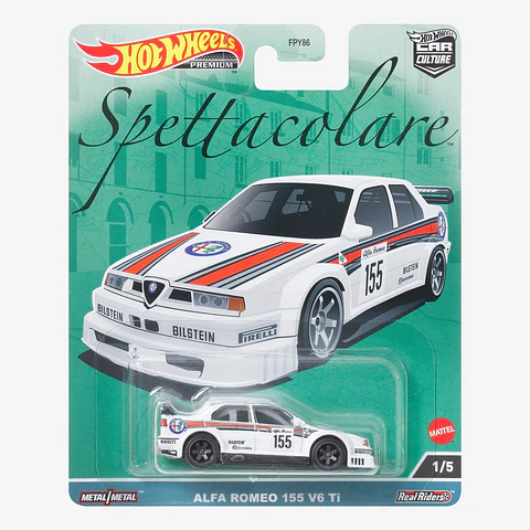 Hot Wheels Premium Alfa Romeo 155 V6 Ti Escala 1:64