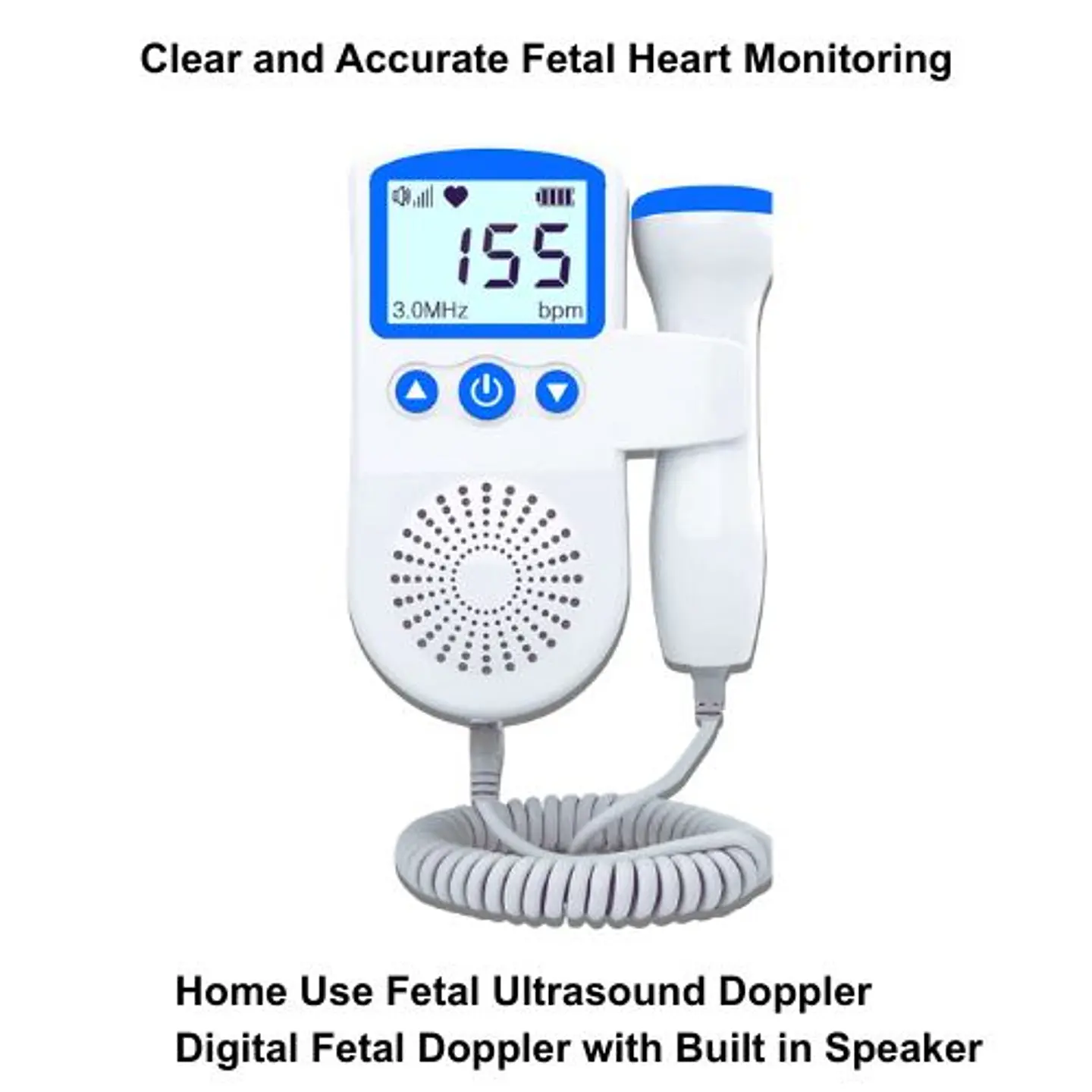 Detector Fetal Doméstico JSL-T501 Color Rosa – Escucha el Latido del Bebé (No Diagnóstico) 2