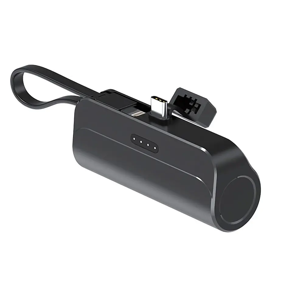 Power Bank Mini Portátil 2 en 1 con Correa – Carga Rápida 2
