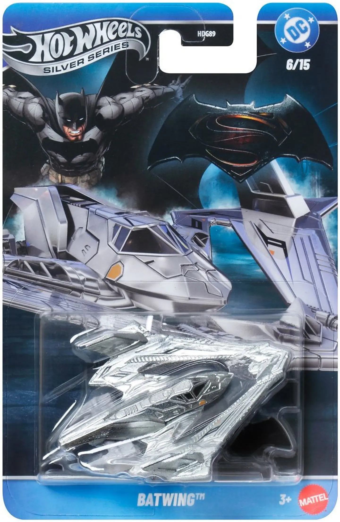 Hot Wheels Batman Batwing Auto de Colección Escala 1:64 Mattel Original 1