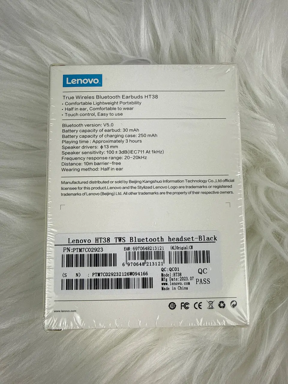 Audífonos Inalámbricos Lenovo HT38 Negro 3