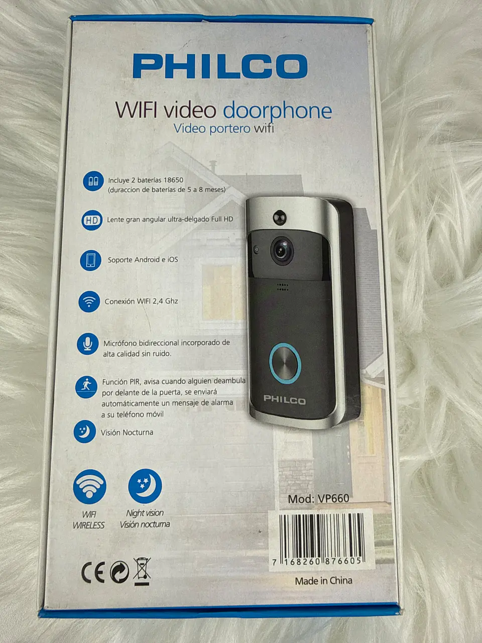 Video Portero Inalámbrico Wifi Philco VP660 2