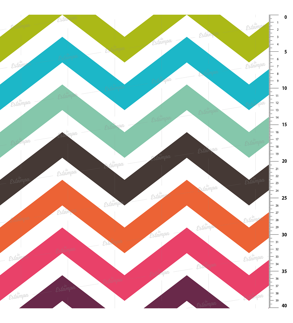  Felpa Estampada Chevron Multicolor