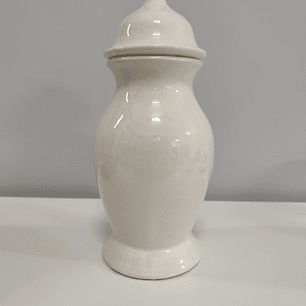 Quartinha de loiça branca sem asa - 24cm