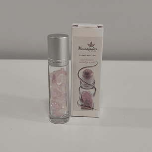 Roll-on com cristais | Quartzo Rosa