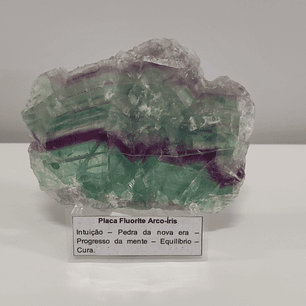 Placa de Fluorite Arco-Íris