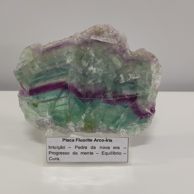 Placa de Fluorite Arco-Íris 1