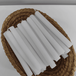 Vela Palito Branca – 15 cm