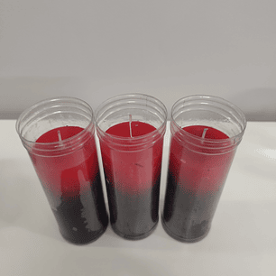 Vela de Copo | Vermelha e Preta