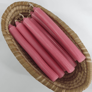 Vela Palito Rosa – 20 cm
