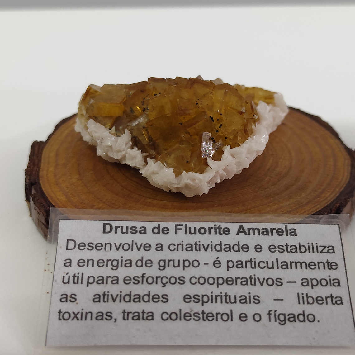 Drusa de Fluorite Amarela 1