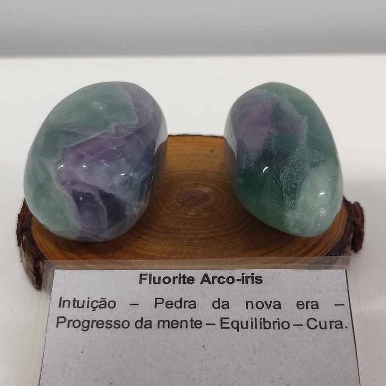 Fluorite Arco-Íris | Cristal de Meditação (cristal da direita) 1