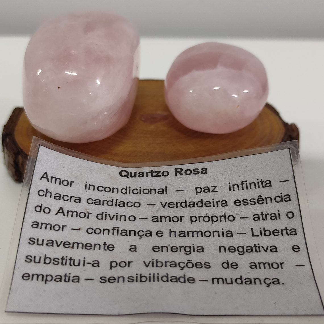 Quartzo Rosa | Cristal de Meditação (cristal da esquerda) 1