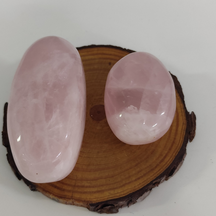 Quartzo Rosa | Cristal de Meditação (cristal da esquerda) 2