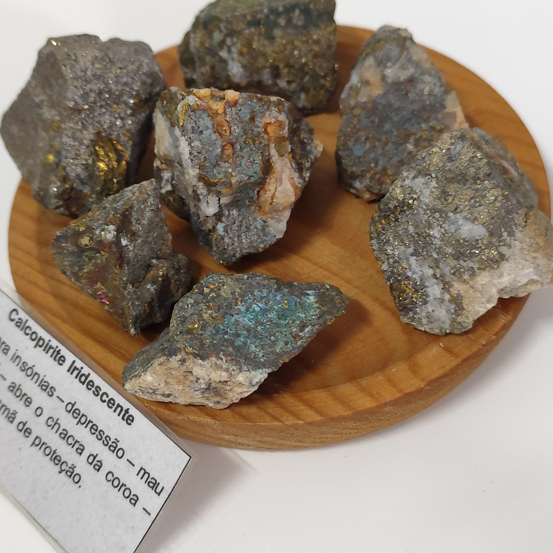 Calcopirite Iridescente (cristal português) 3