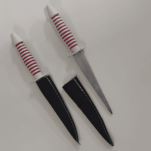 Punhal Vermelho e Branco | 14cm