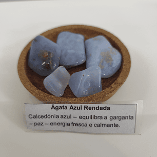 Ágata Azul Rendada | Grande