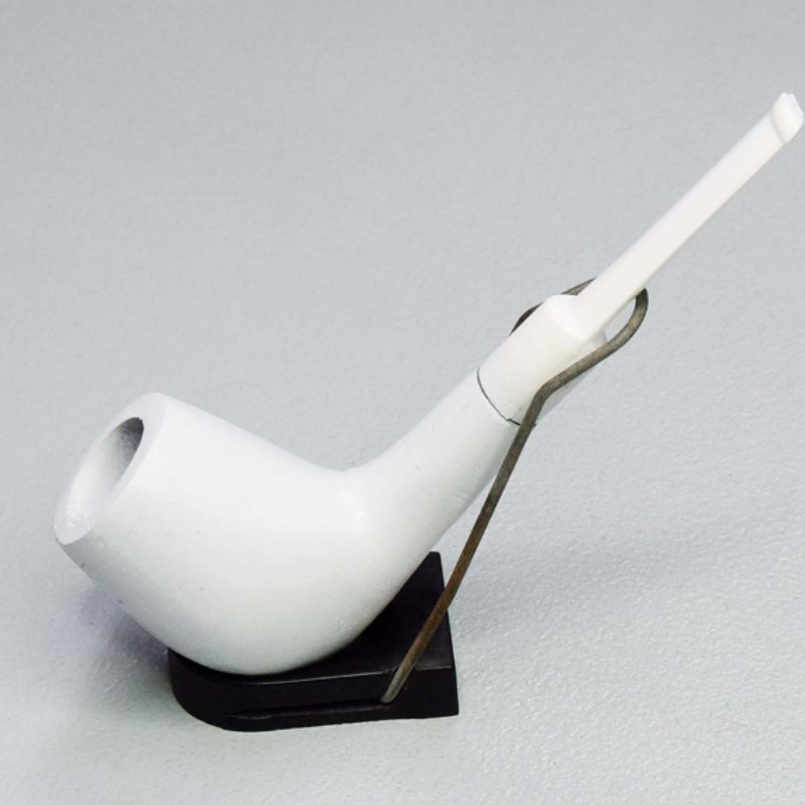 Cachimbo de Madeira Branco reto 1