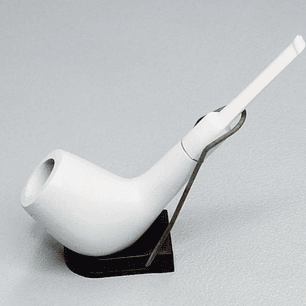 Cachimbo de Madeira Branco reto