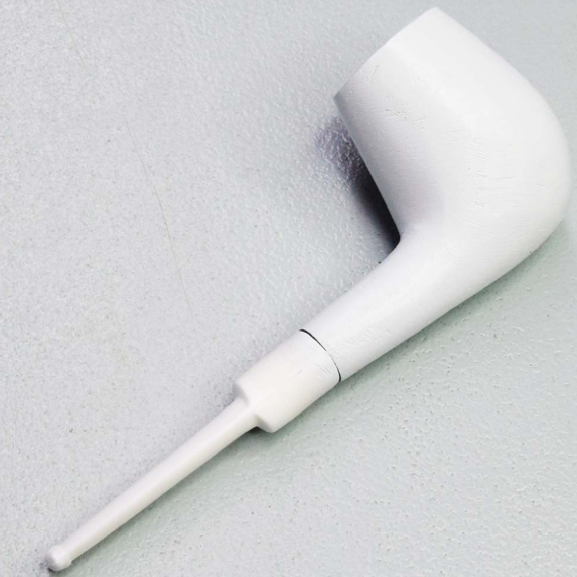 Cachimbo de Madeira Branco reto 2