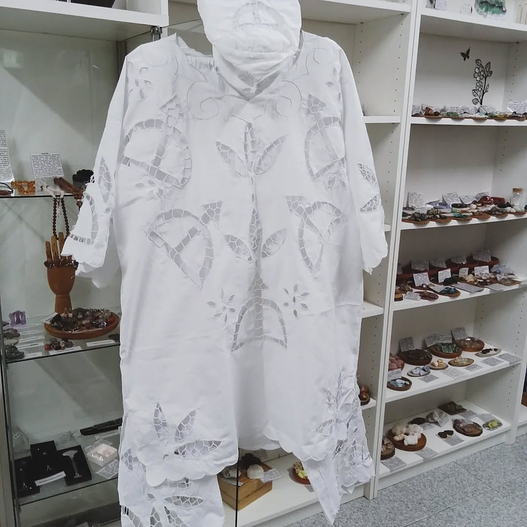 Conjunto masculino branco | bordado em Rechilieu | Oxossi 2