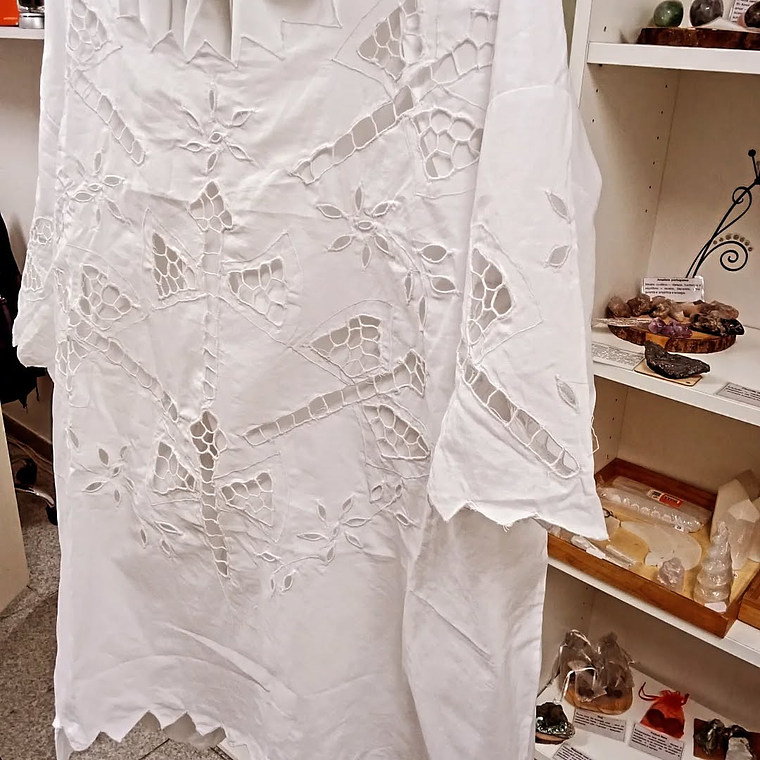 Conjunto masculino branco | bordado em Rechilieu | Xangô 3