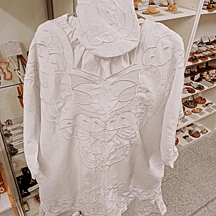 Conjunto masculino branco | Bordado | composto por 3 peças