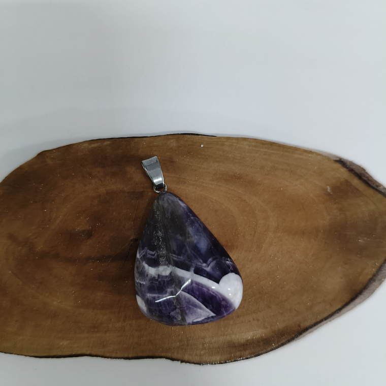 Pingente de Ametista Chevron 1