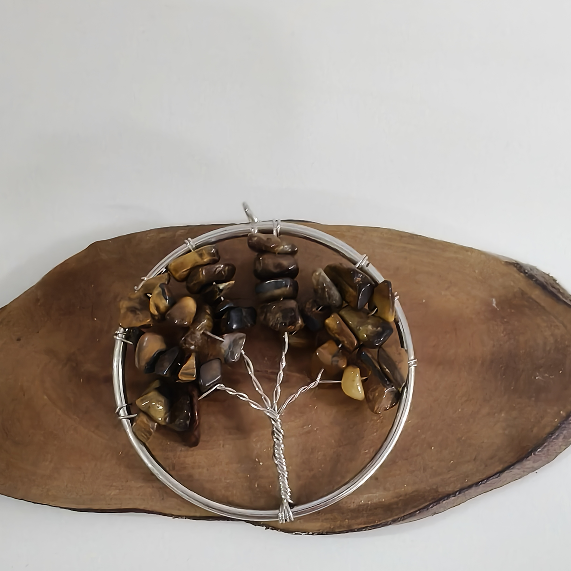 Pingente Árvore de Olho de Tigre 1