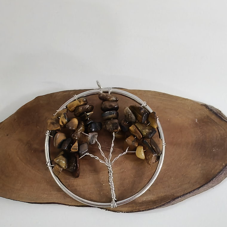 Pingente Árvore de Olho de Tigre 1