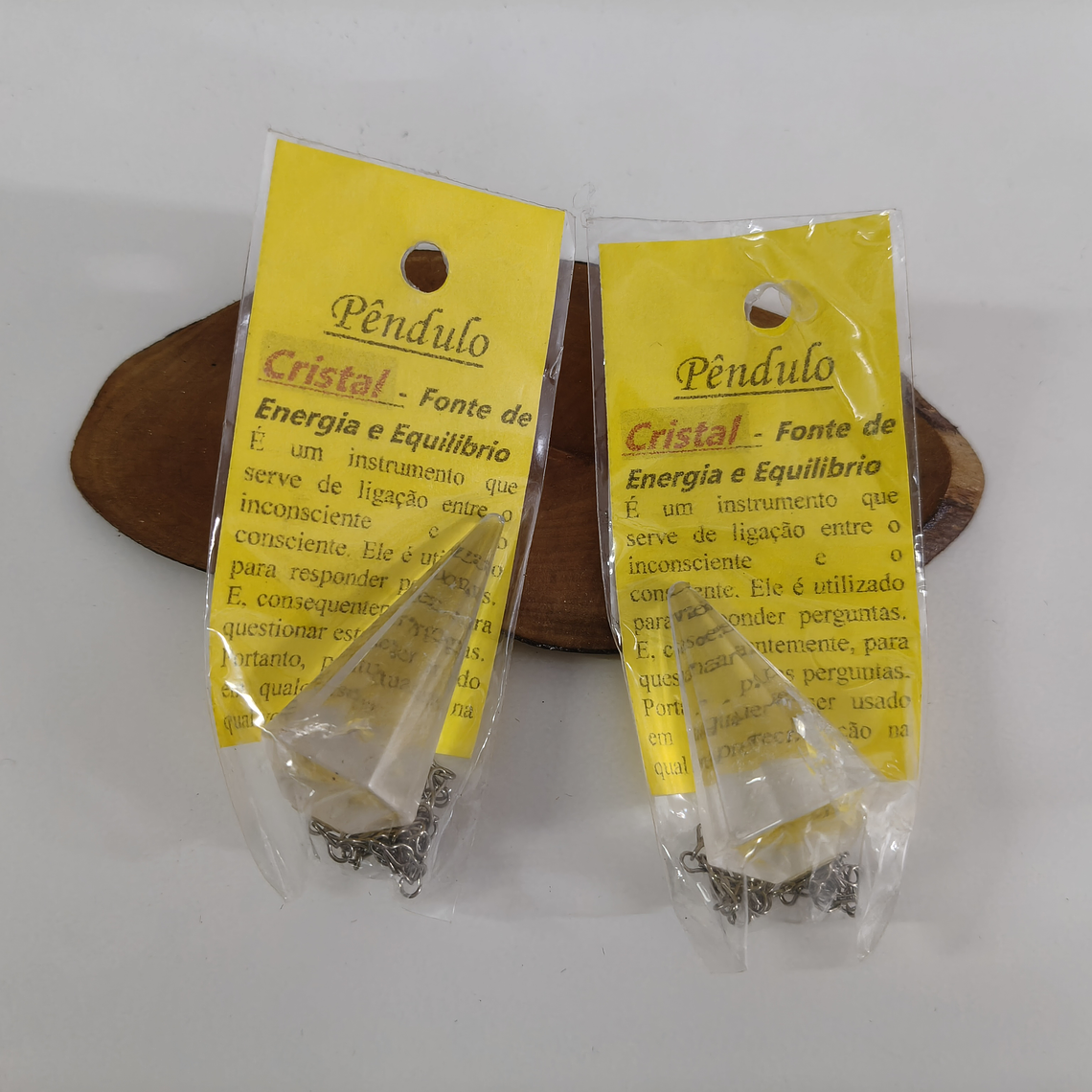 Pêndulo de Quartzo Hialino 1