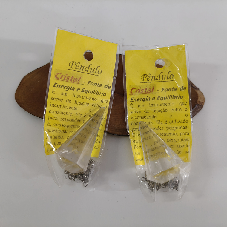 Pêndulo de Quartzo Hialino 1