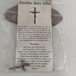 Crucifixo Prata Velha