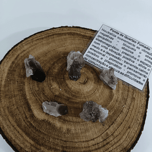 Mini Drusa de Quartzo Fumado